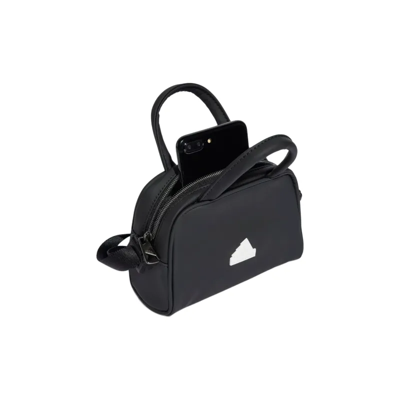 Adidas Polyurethane Bowling Bag Shoulder Bag Crossbody Bag Handbag Small Size Women's Black-2