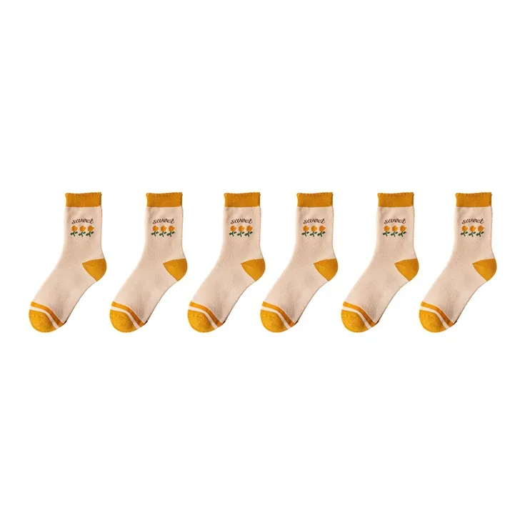 YUZHAOLIN Mid Calf Socks Women's Combo Set-25