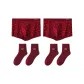 Angora Red *2+2 Pack Socks