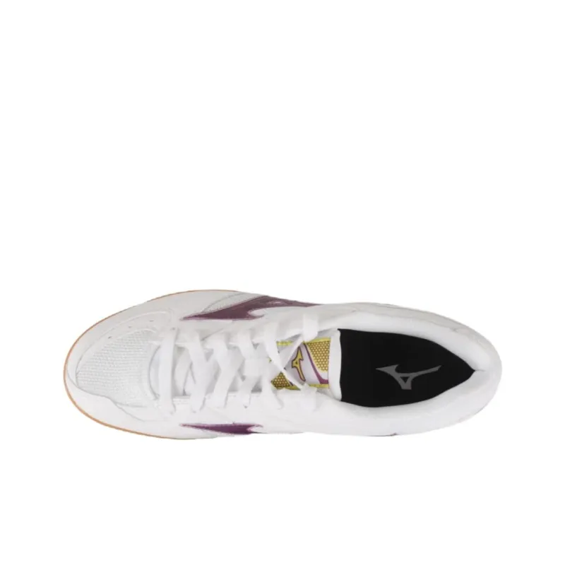 Mizuno Crossmatch Plio RX 4 Cushioned Wear Resistant Breathable Low Top Training Shoes Unisex White Purple-1