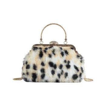 RKM Plush Shoulder Bags Handbags Regular Women's Multicolor