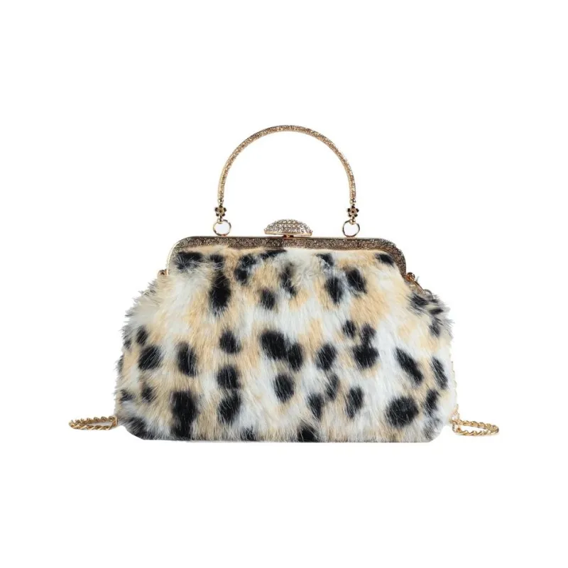 RKM Plush Shoulder Bags Handbags Regular Women's Multicolor-0