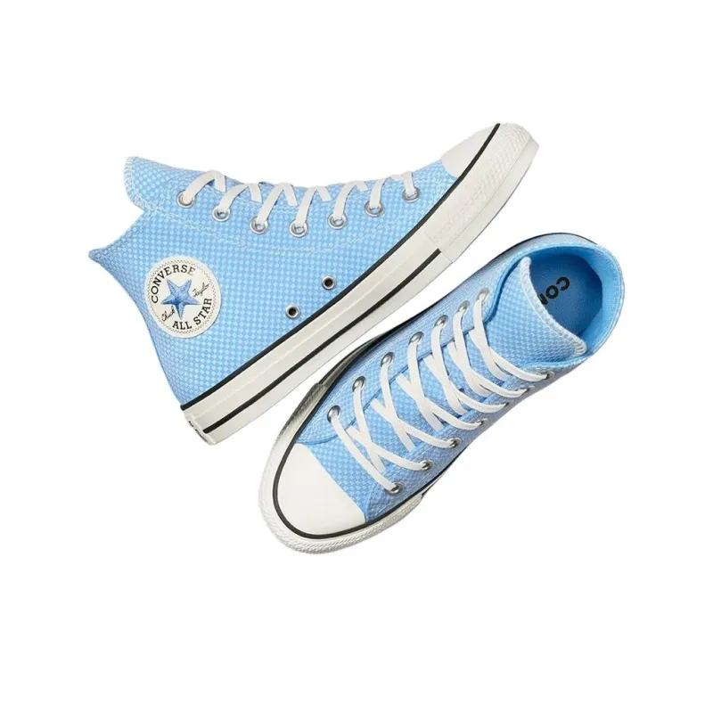 Converse Women's Chuck Taylor All Star High 'Checkered Light Blue' Women's-3