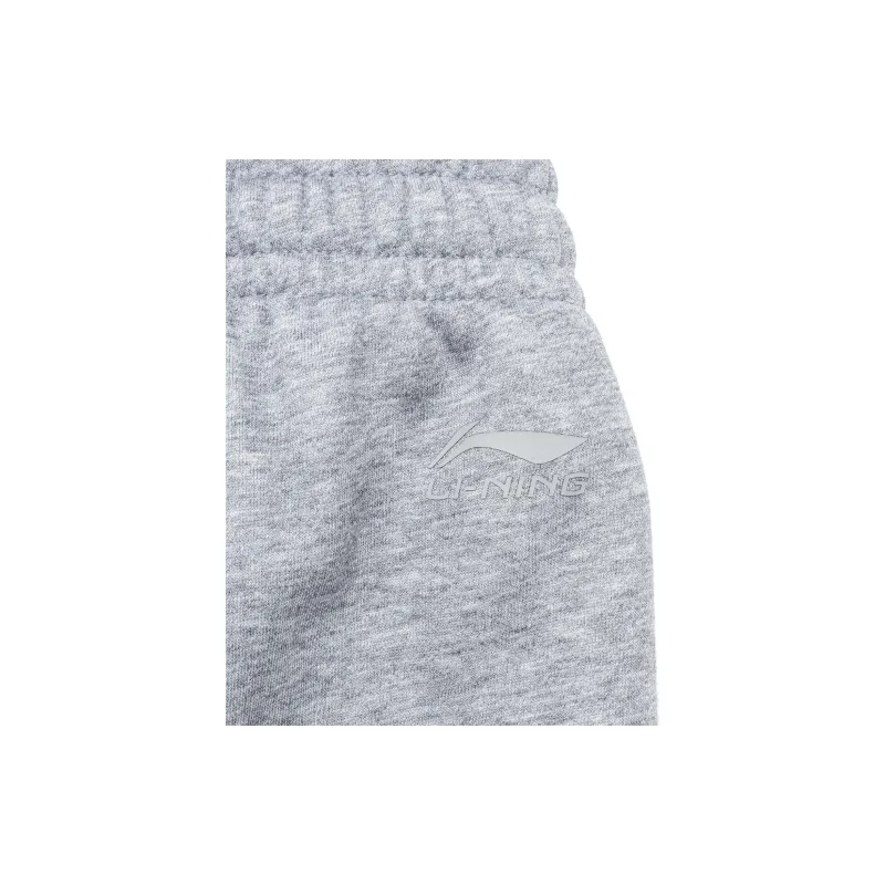LiNing Sports Fashion Collection Knitted Sports Pants Men's Heather Gray Shark Gray-3