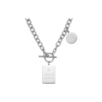 Cooraree Titanium Steel Necklaces Unisex