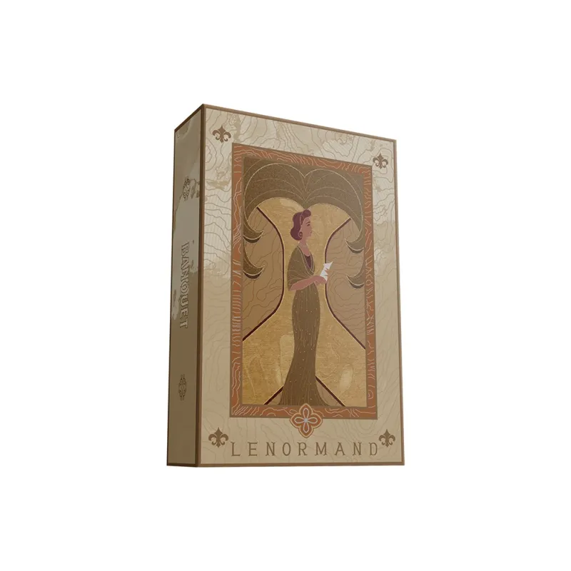 WohStudios Tarot Loft Banquet Lino Man/Reno Man Card Cut Out Paper Carved Black Core Star Diamond Card Set Board Games-1