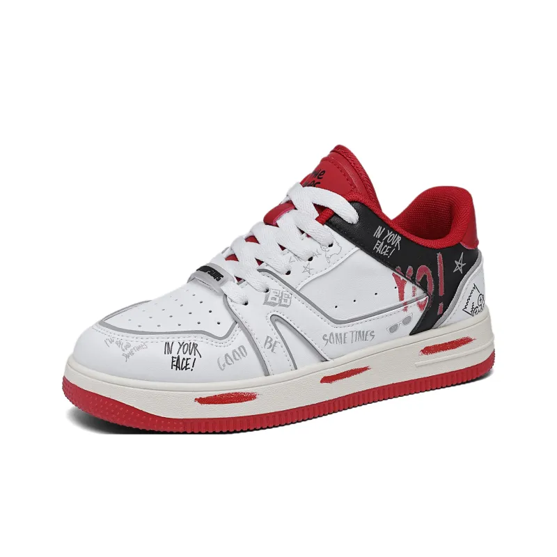 The Simpsons Skateboard Shoes Unisex Low Top Mismatched/White Red/White Black/White-18