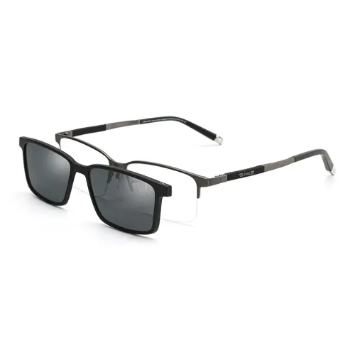 Jeep Titanium Square Sunglasses Men's