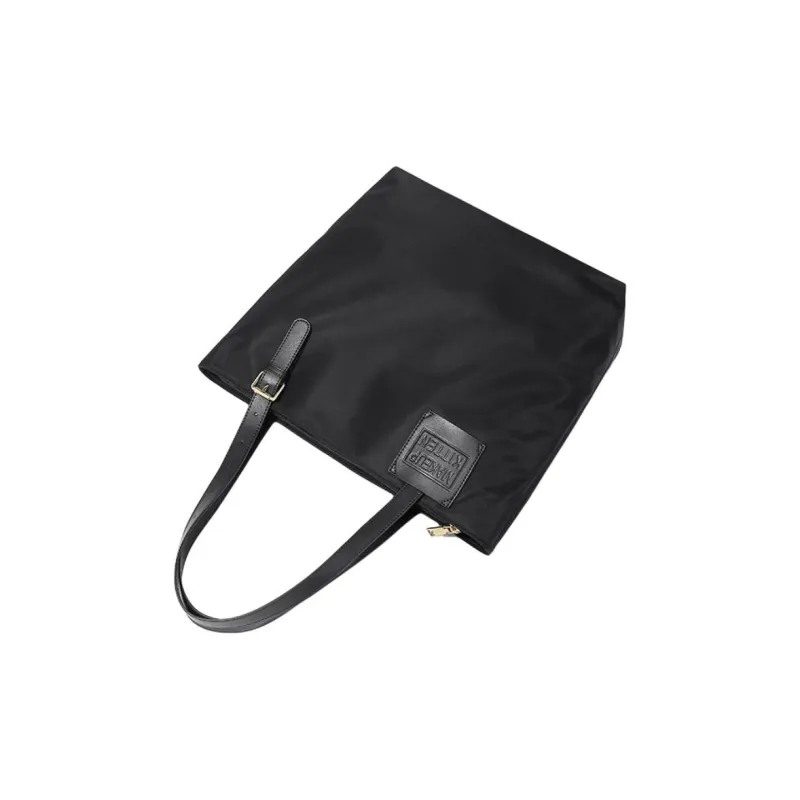MAKEUP KITTEN Nylon Handbag Shoulder Bag Women's Black/Khaki-4