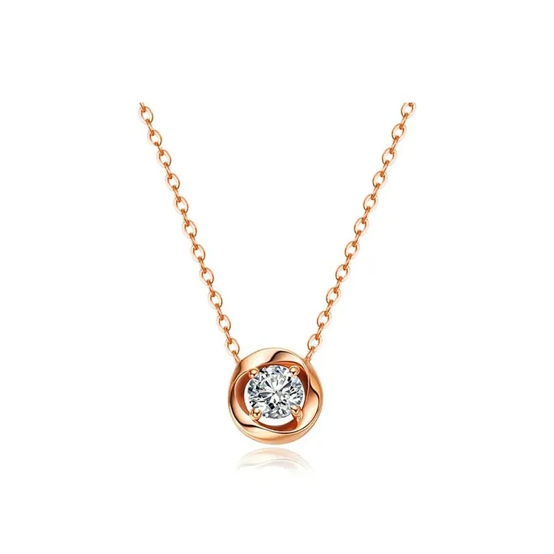 CARAT'S DIARY S925 Silver Collarbone Chain Necklace Women's-7
