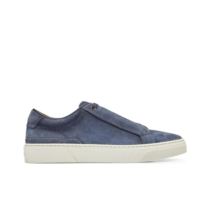 HUGO BOSS Low Top Skateboard Shoes Men's Blue-1