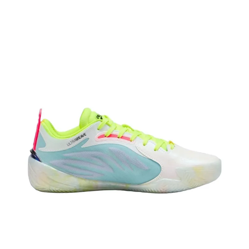PUMA All Pro Nitro Anti Slip Wear Resistant Low Top Basketball Shoes Men's White-1