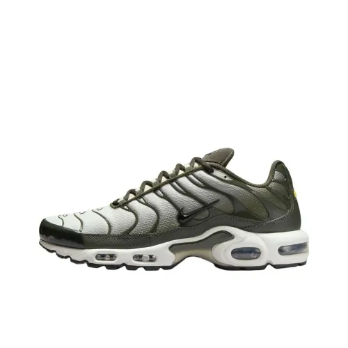 Nike Air Max Plus Anti Slip Wear Resistant Low Top Running Shoes Unisex White Green