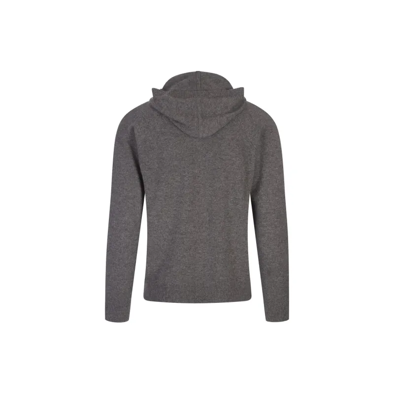 VINCE Melange effect Knit Hoodie-1