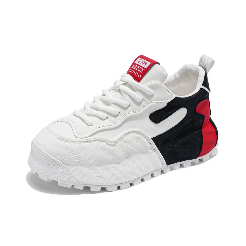 Wooden Rabbit Cushioning, Slip Resistant, Abrasion Resistant, Height Increasing Low Top Casual Shoes Men's-1