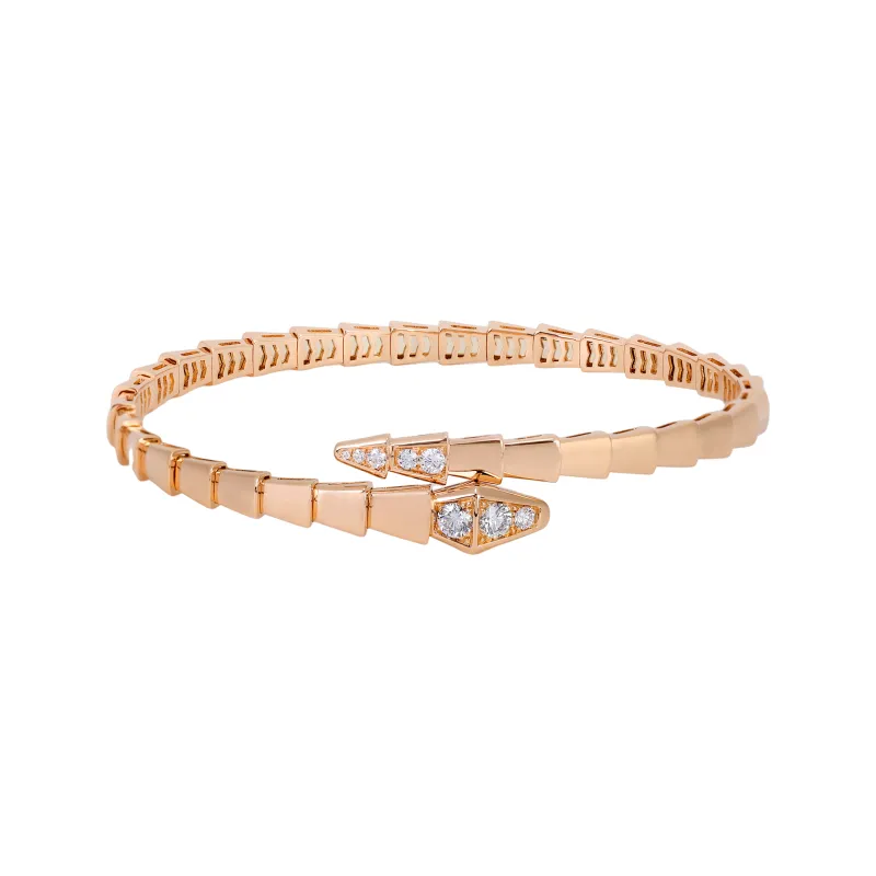 BVLGARI 18K Rose Gold Bangles Women's Rose Gold-1