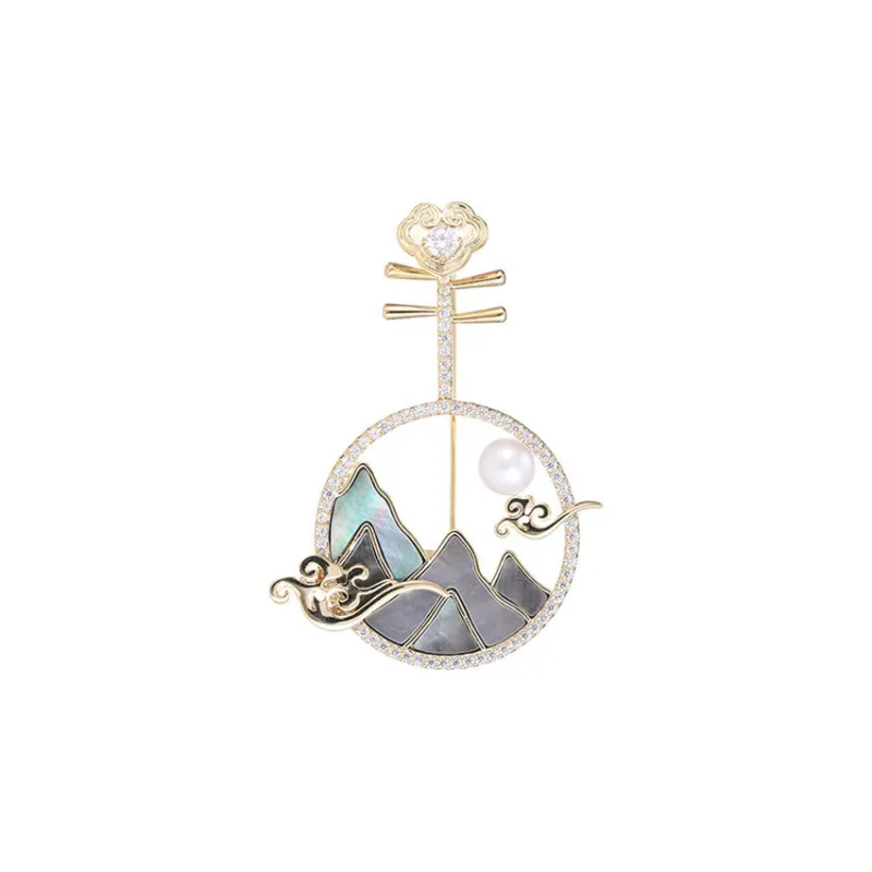 Lockstarfy Mother Of Pearl Brooches Women's-0