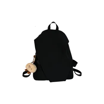 ERANGBEAR Nylon Backpack Unisex Black/Khaki