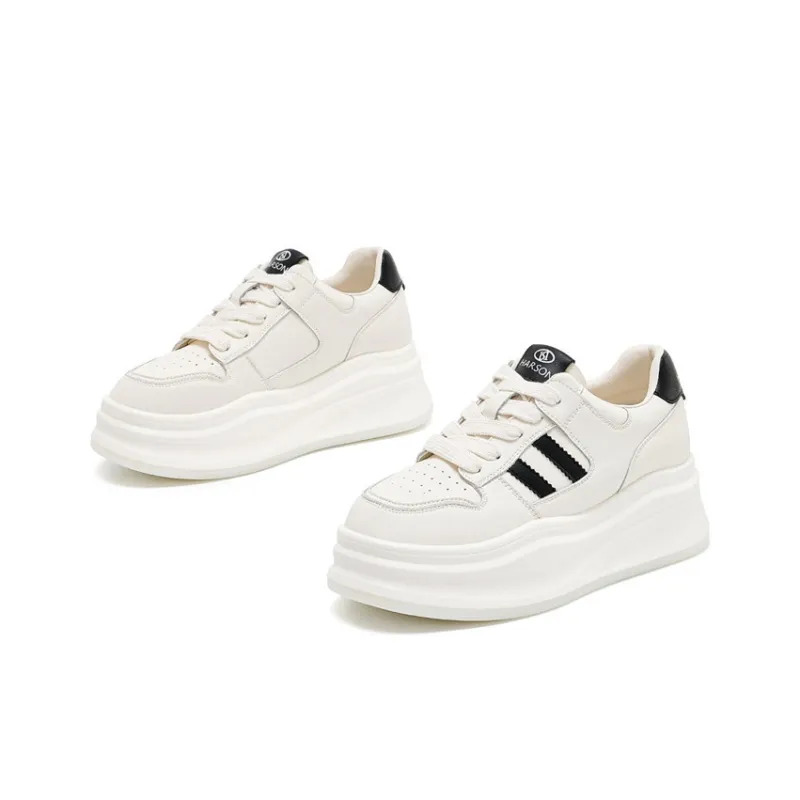 HARSON Anti-Slip And Wear-Resistant Height Increasing Low-Top Casual Shoes Women's-3
