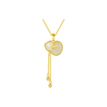 D.Get S925 Silver Necklaces Unisex Present Box Good Luck