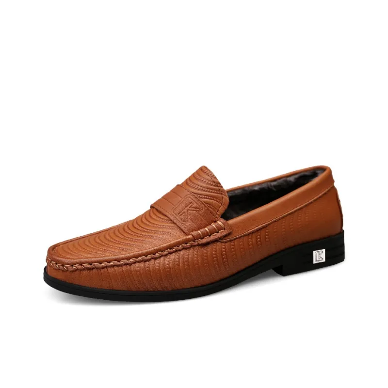 CKVUSAMG Loafers Unisex Red Brown/Khaki-14