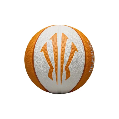 Anta Irving Series Rubber Basketball Orange White Size 5 Ball, Size 7 Ball Training Competition Unisex