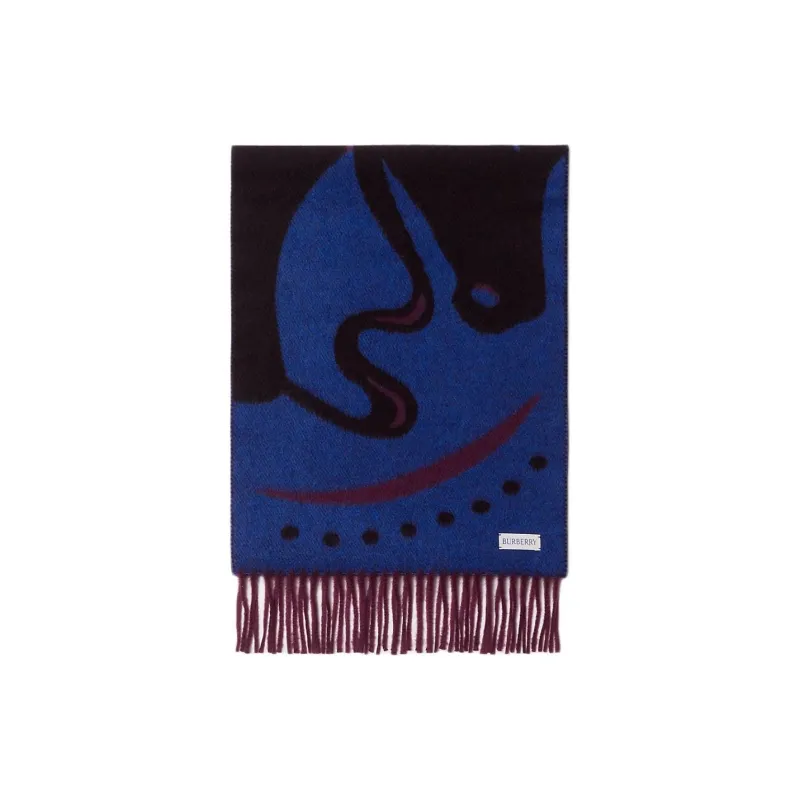 Burberry Mirrored Horse Cashmere Scarf-2
