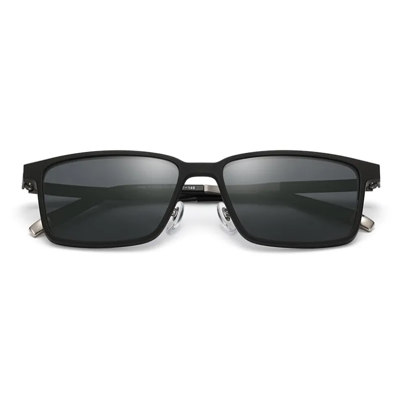 Jeep Titanium Square Sunglasses Men's-1