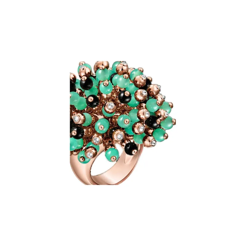CARTIER Rose Gold, Onyx, Green Jade, Diamond Rings Women's-2