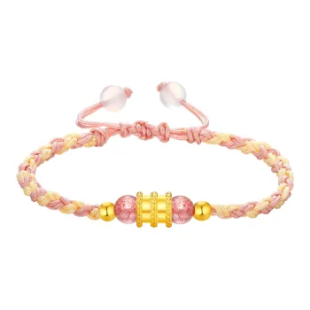 Lao Feng Xiang Gold Bracelet Women's