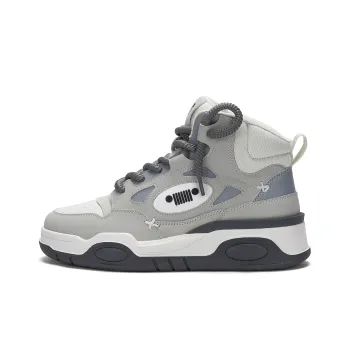 JEEP SPIRIT Coverage Slip Resistant Water Resistant Wear Resistant Height Increasing Skateboard Shoes Men's White Gray