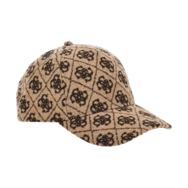 GUESS Polyester Baseball Caps Women's Brown-1