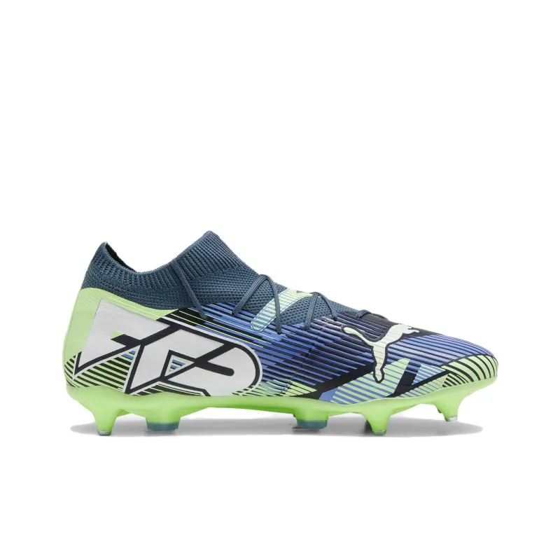 PUMA FUTURE 7 MATCH Soft Ground Anti-Slip Wear-Resistant Soccer Shoes Men's Gray Green-1