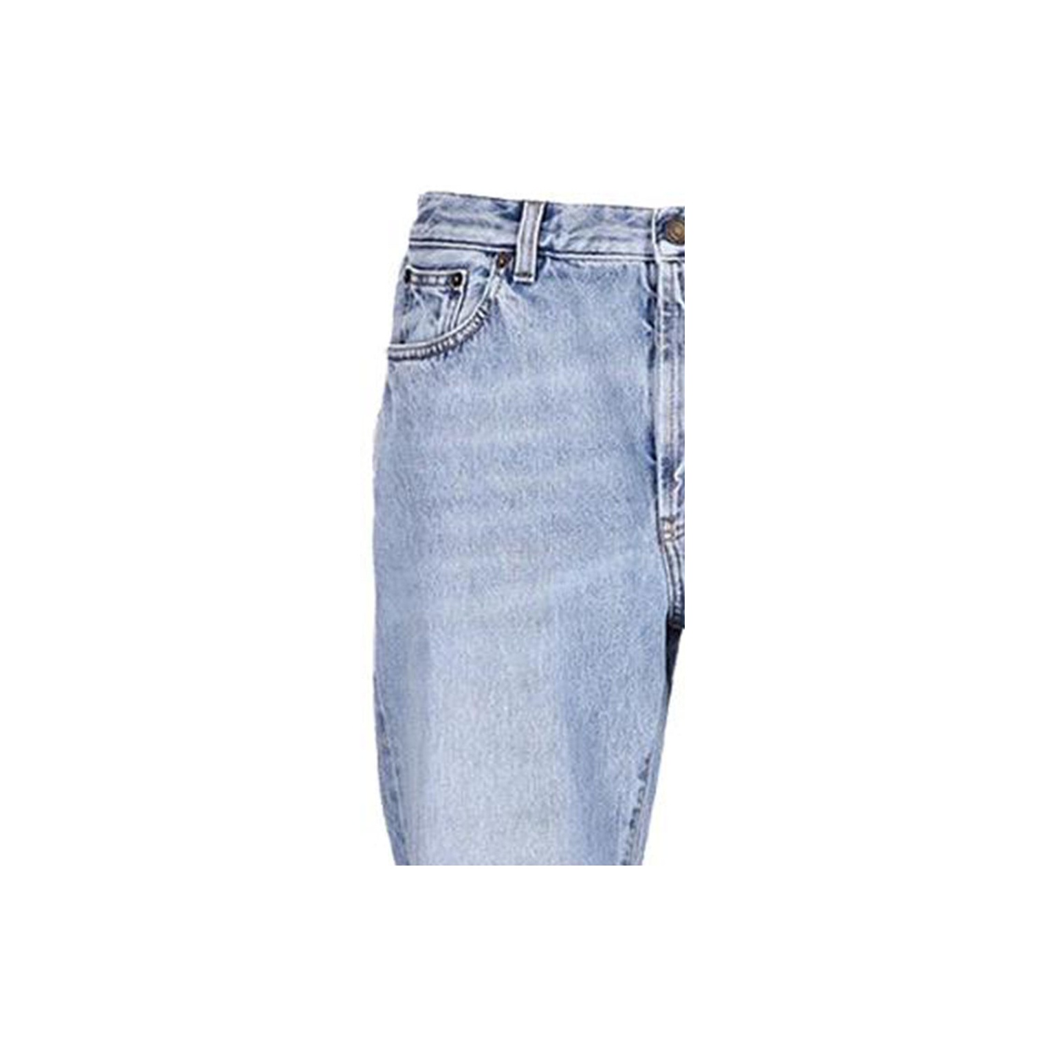 デニム・ジーパン Saint Laurent FW24 STRAIGHT DENIM JEANS (795350 Y16PG1290) 90's slim jeans in 50's blue denim | Saint Laurent | YSL EN