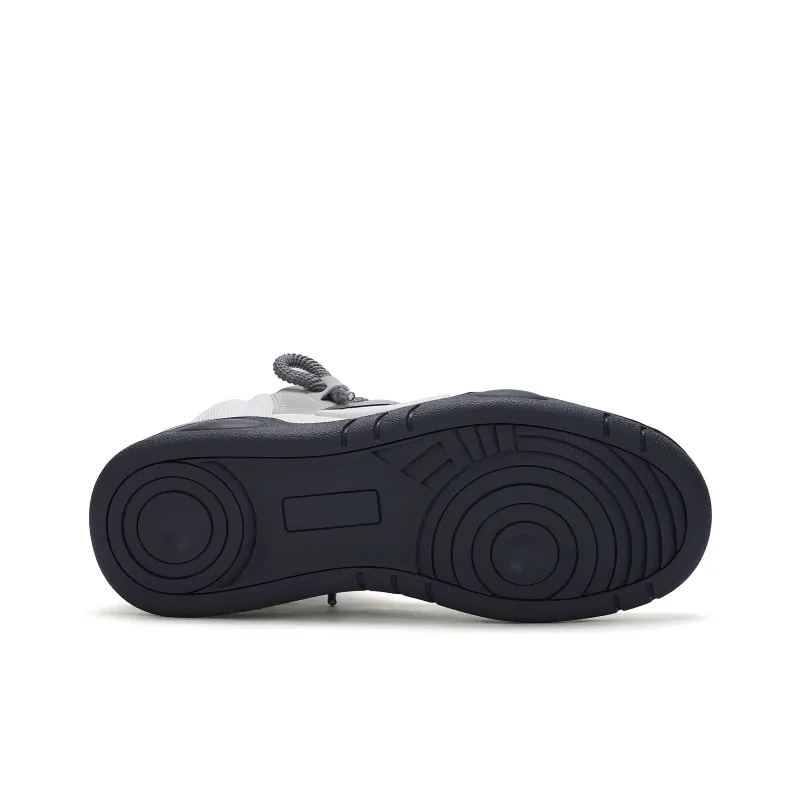 JEEP SPIRIT Coverage Slip Resistant Water Resistant Wear Resistant Height Increasing Skateboard Shoes Men's White Gray-5