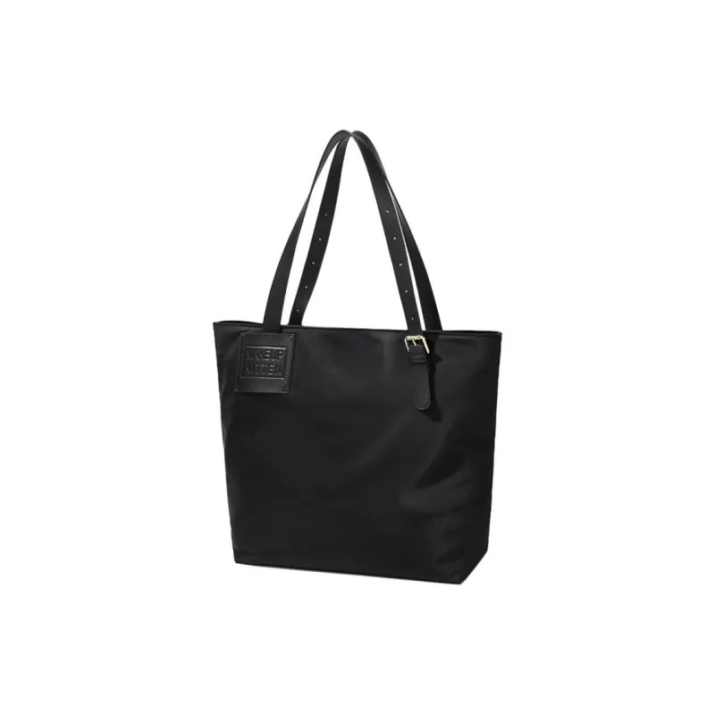 MAKEUP KITTEN Nylon Handbag Shoulder Bag Women's Black/Khaki-2