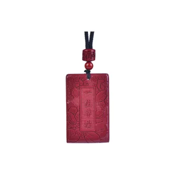 Stone On The Line Cinnabar Pendants Unisex