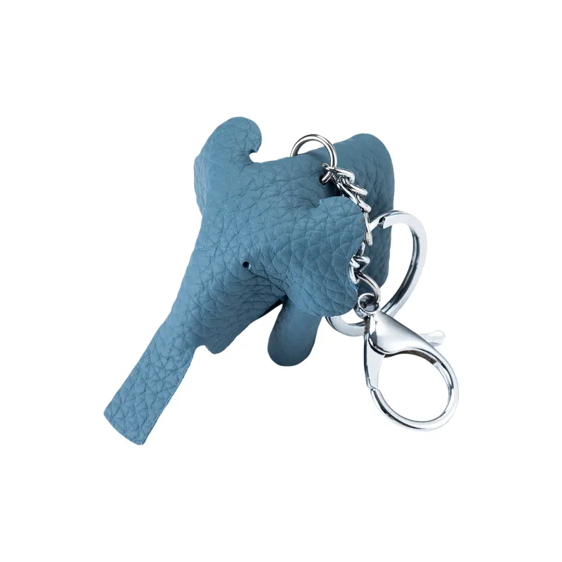 Tong Tong Rabbit Top Grain Cow Leather Keychains Unisex-7