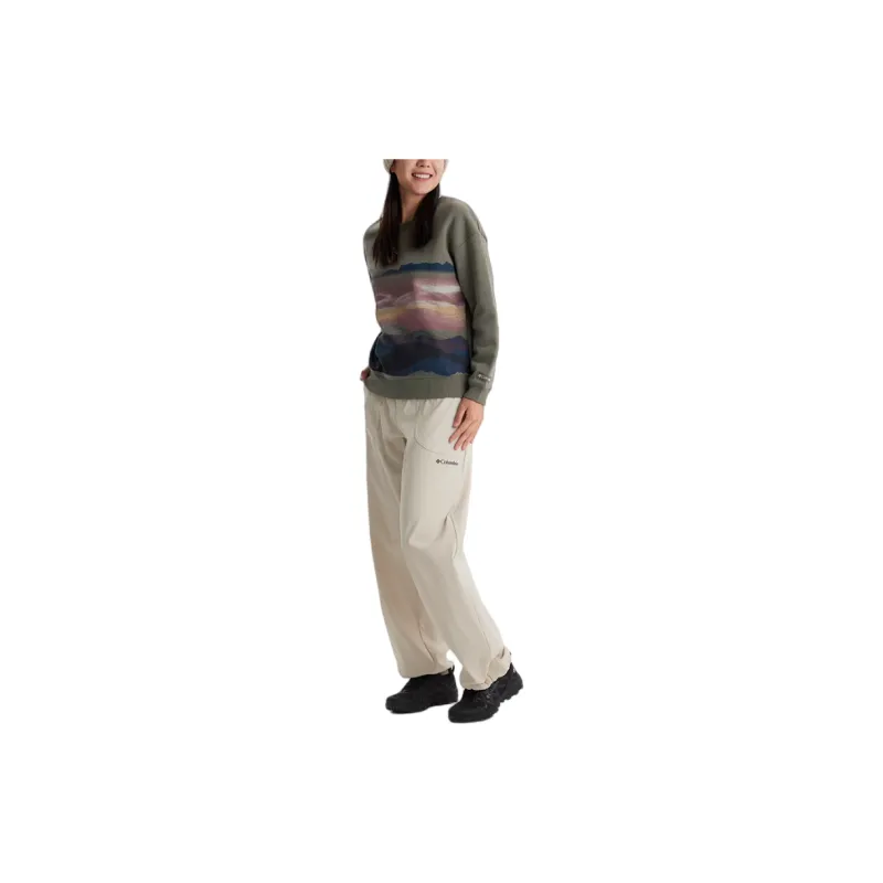Columbia City Outdoor Collection Sweatshirt Women's Gray Green-3