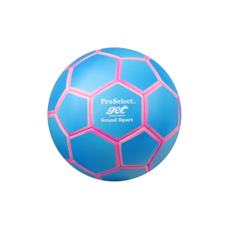 ProSelect Size 5 Soccer PVC Machine Stitched Soccer Ball Unisex Blue Pink-0