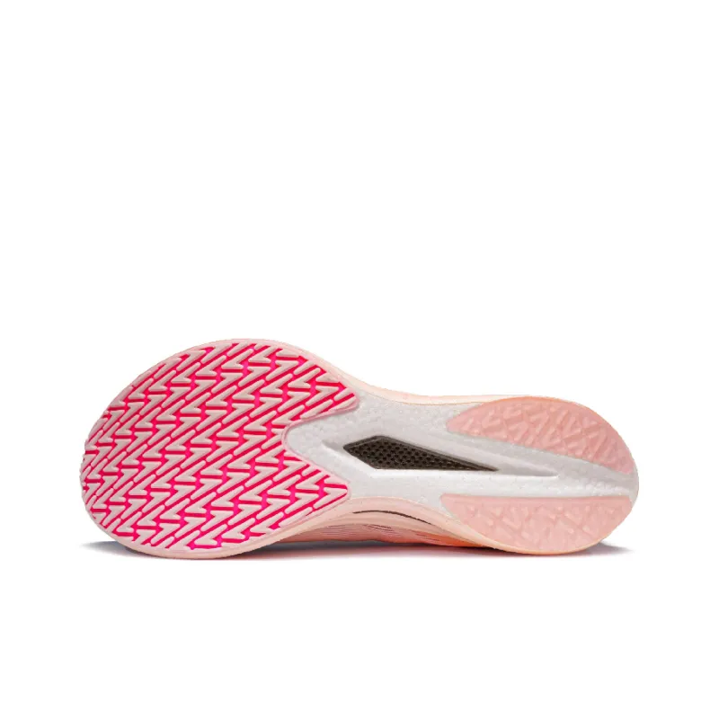 VICTORY LIGHT Anti Slip Wear Resistant Low Top Carbon Plate Running Shoes Unisex Pink-4
