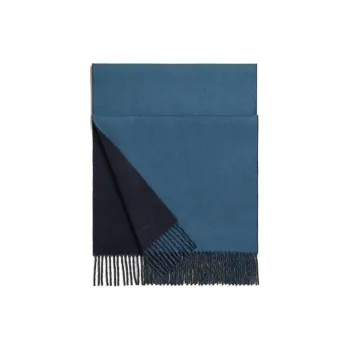 HERMES Cashmere Knit Scarves Men's Navy