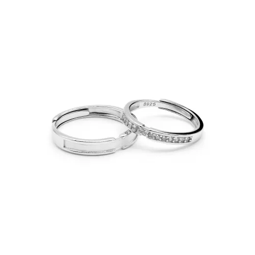 DAP 925 Silver Zircon Rings Unisex