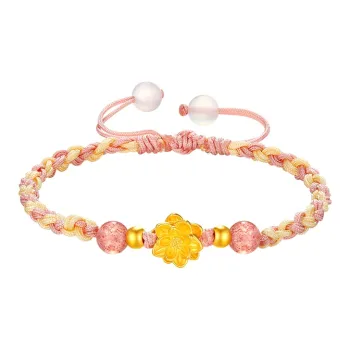 Lao Feng Xiang Gold Bracelet Women's