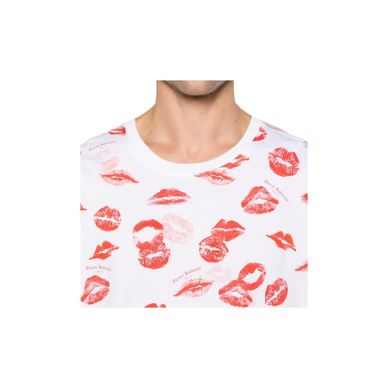 BALMAIN Kiss print T shirt-3