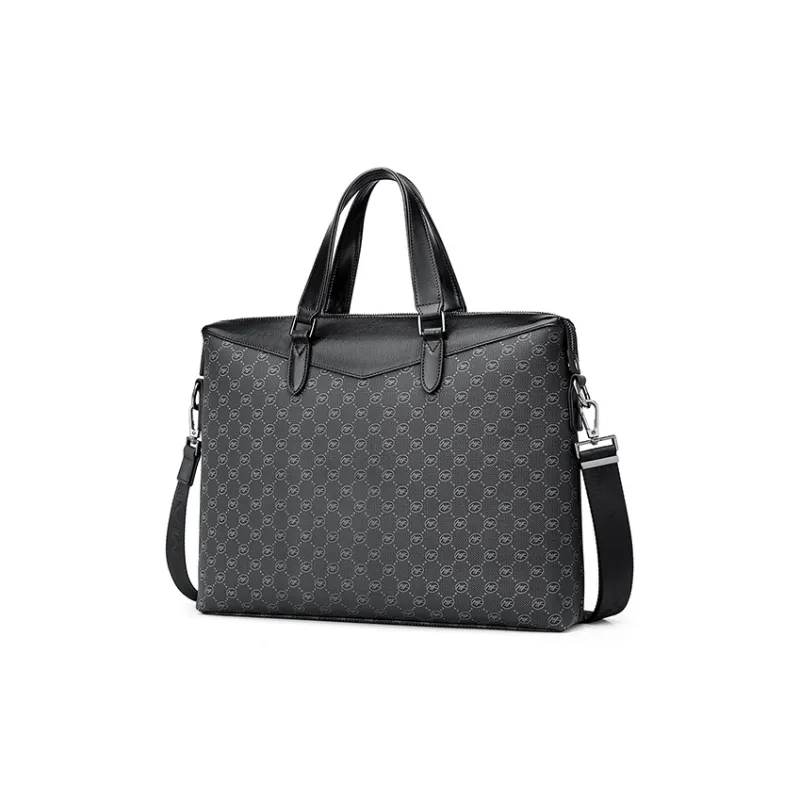FAIRWHALE PVC Briefcases Men's Black-3