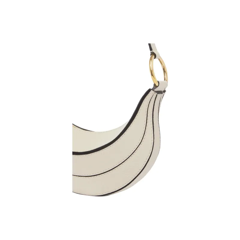 Chloe Shiny Grained Calfskin Crossbody Bag Shoulder Bag Women's Plant Beige-3