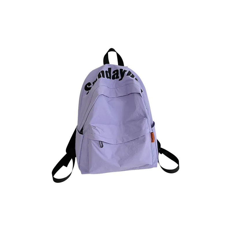 ADOONGA Nylon Backpack Unisex Black-13