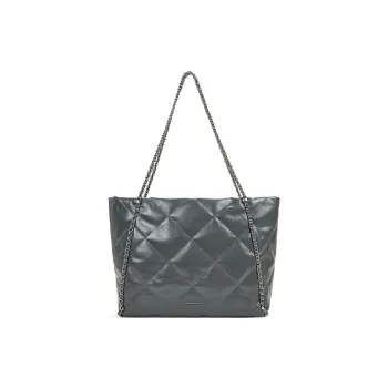 CHARLES&KEITH PU Shoulder Bag Extra Large Women's Black/Grey/Cream/Milk White