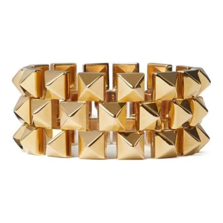 Valentino Willow Stud Metal Bracelets Women's Gold-0